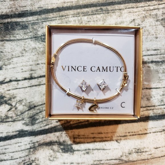 Vince Camuto Jewelry - Vince Camuto Bracelet & Earring Combo - Letter C